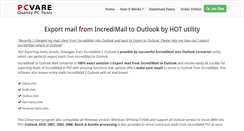 Desktop Screenshot of export-mail-from.incredimailtooutlook.com