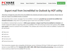 Tablet Screenshot of export-mail-from.incredimailtooutlook.com