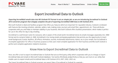 Desktop Screenshot of exportdata.incredimailtooutlook.com